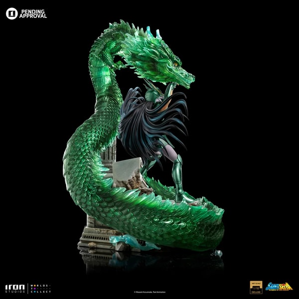Iron Studios - Deluxe Art Scale 1/10 - Saint Seiya - Dragon Shiryu Statue 38cm - flash vidéo