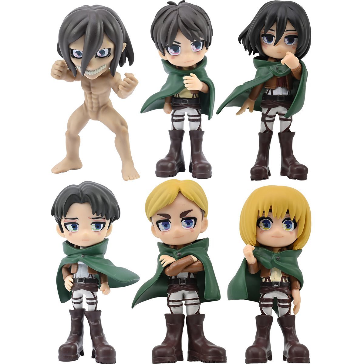 YuMe Anime Figures Blind Box - Display de figurines Attack On Titan (6 unités)