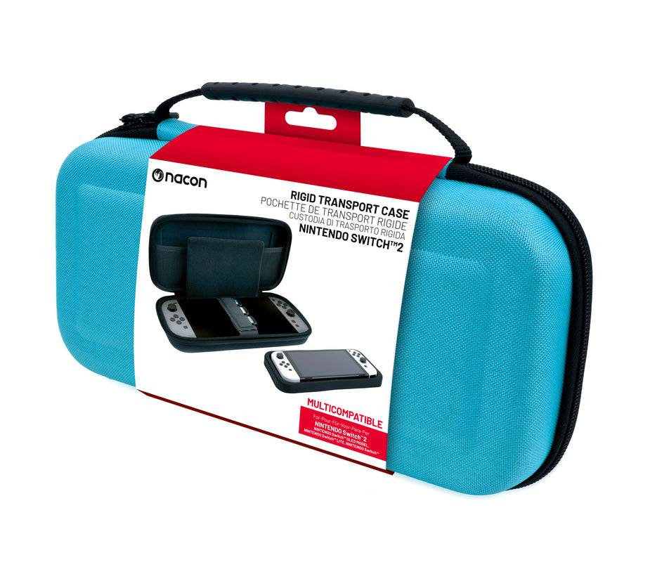 Pochette de transport rigide bleue pour Nintendo Switch 2
