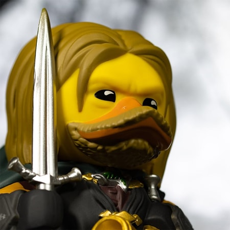 Best of TUBBZ Boîte Canard de bain - Le Seigneur des Anneaux - Boromir - 9cm - flash vidéo