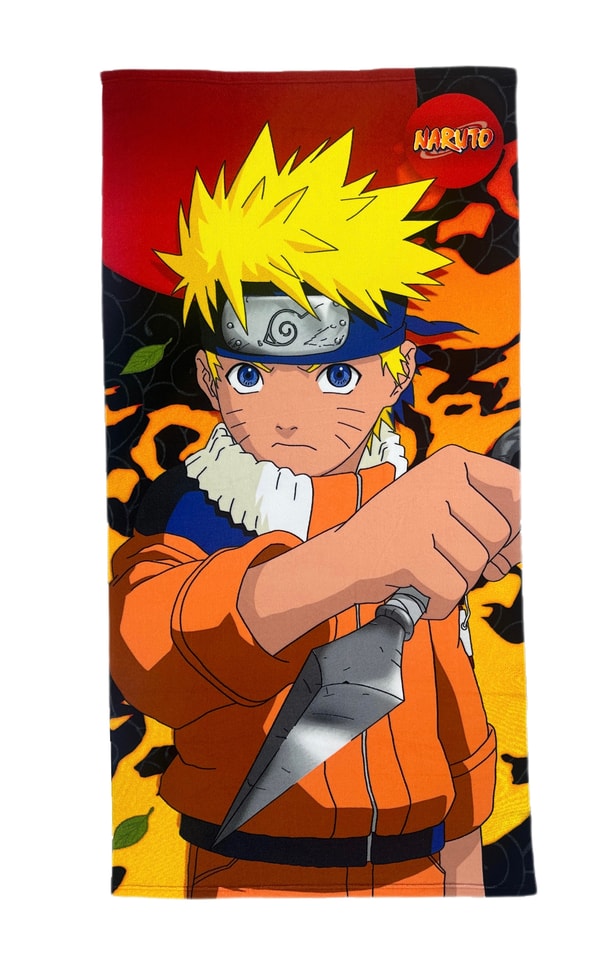 Naruto - Serviette de plage en microfibre Naruto (140x70cm) - flash vidéo