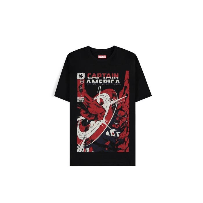 Marvel - Captain America - T-shirt Homme à manches courtes "Retro" - S - flash vidéo