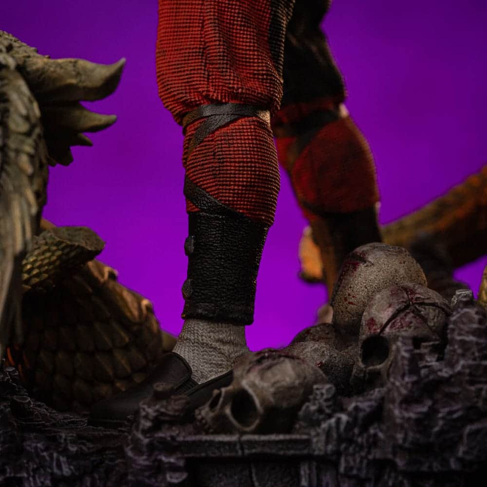 Iron Studios - Art Scale 1/10 - Mortal Kombat - Liu Kang Statue 23cm - flash vidéo