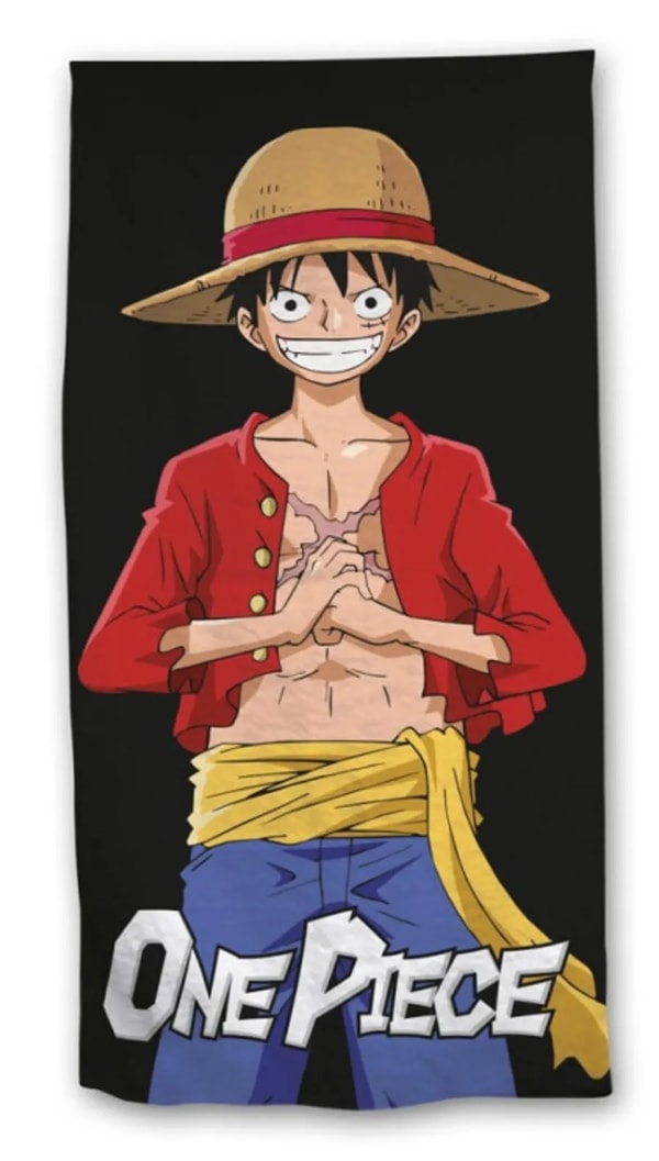 One Piece - Serviette de plage Monkey D. Luffy (70x140cm) - flash vidéo
