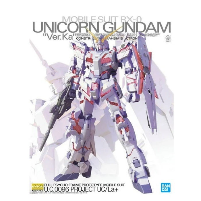 Gunpla - Mobile Suit Gundam Unicorn - MG 1/100 - RX-0 Unicorn Gundam (Ver.Ka) Model Kit - flash vidéo