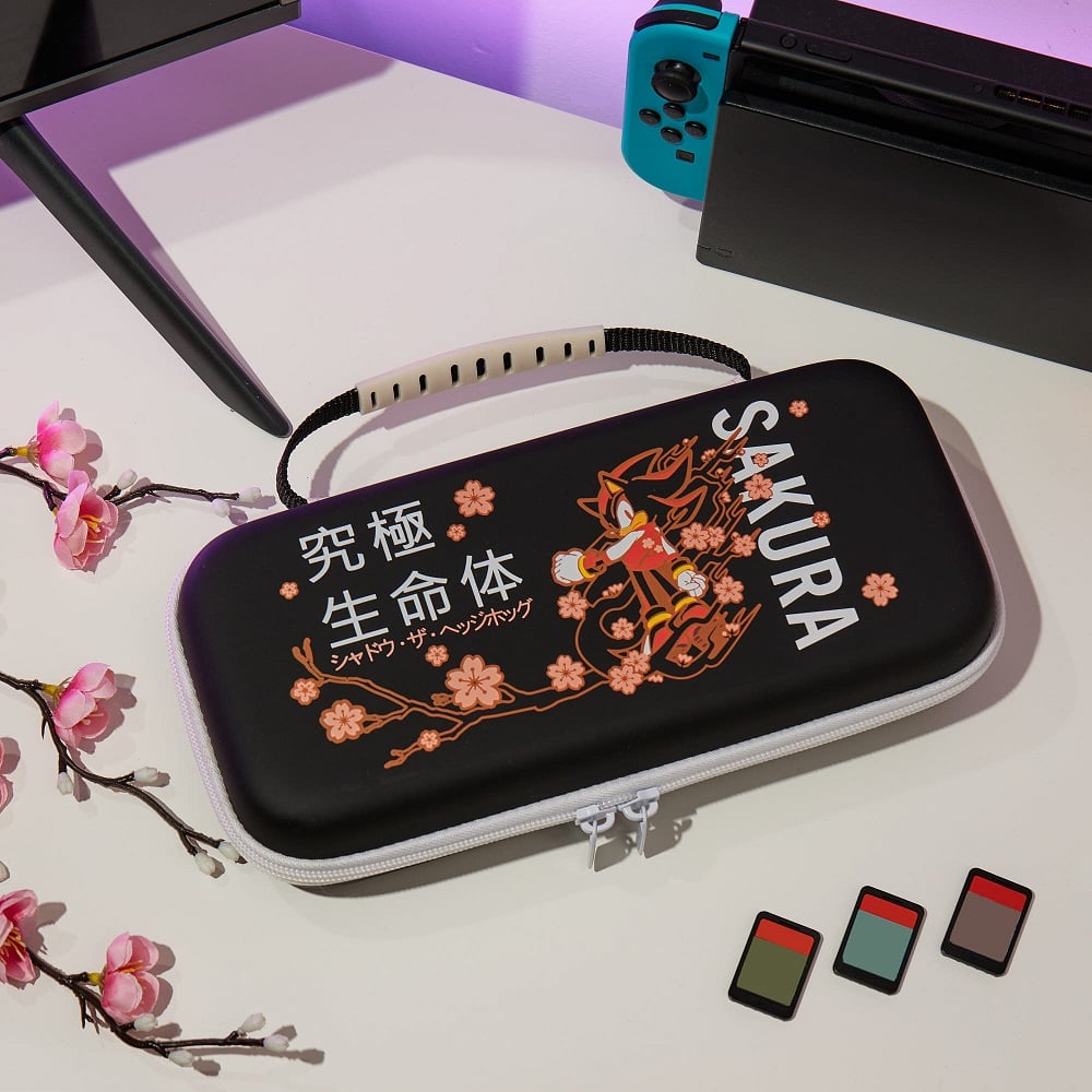 Numskull - Sonic le Hérisson - Housse de transport Sakura Shadow compatible Nintendo Switch - Switch OLED - flash vidéo