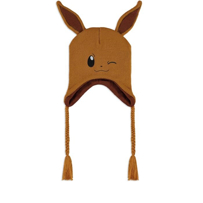 Pokémon - Bonnet Sherpa en tricot "Évoli" - flash vidéo