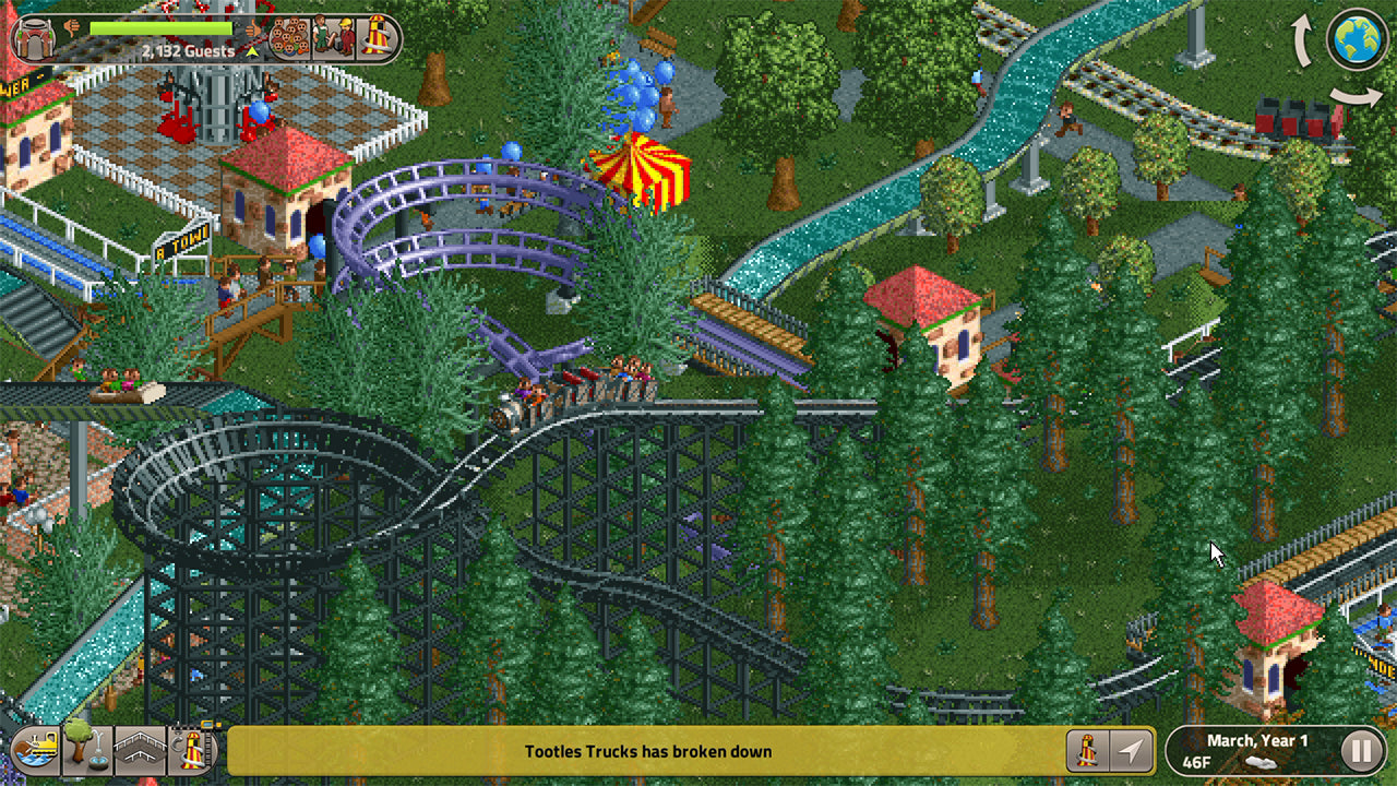 Rollercoaster Tycoon Classic - flash vidéo