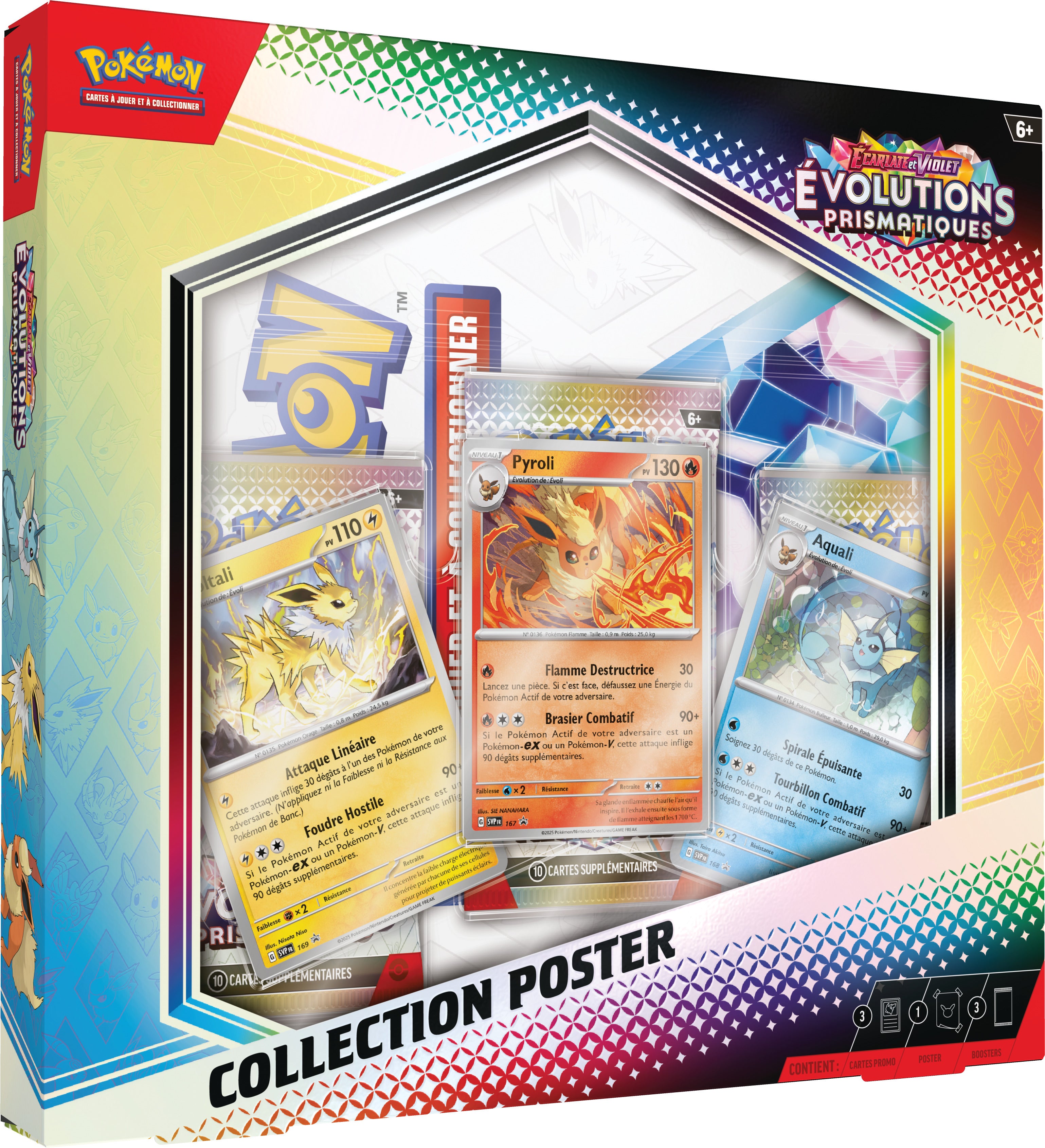 Pokémon JCC - Écarlate et Violet - Collection Poster EV 8.5 Évolutions Prismatiques - flash vidéo