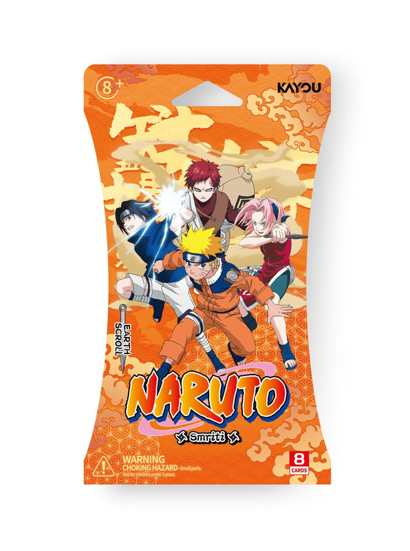Naruto Smriti Collectible Cards - Earth Scroll - Présentoir de 24 packs de booster blister