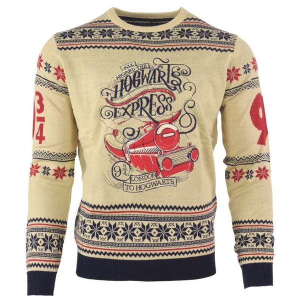 Warner Bros - Harry Potter - Pull moche de Noël - Poudlard Express Sweater UK S /US XS - flash vidéo