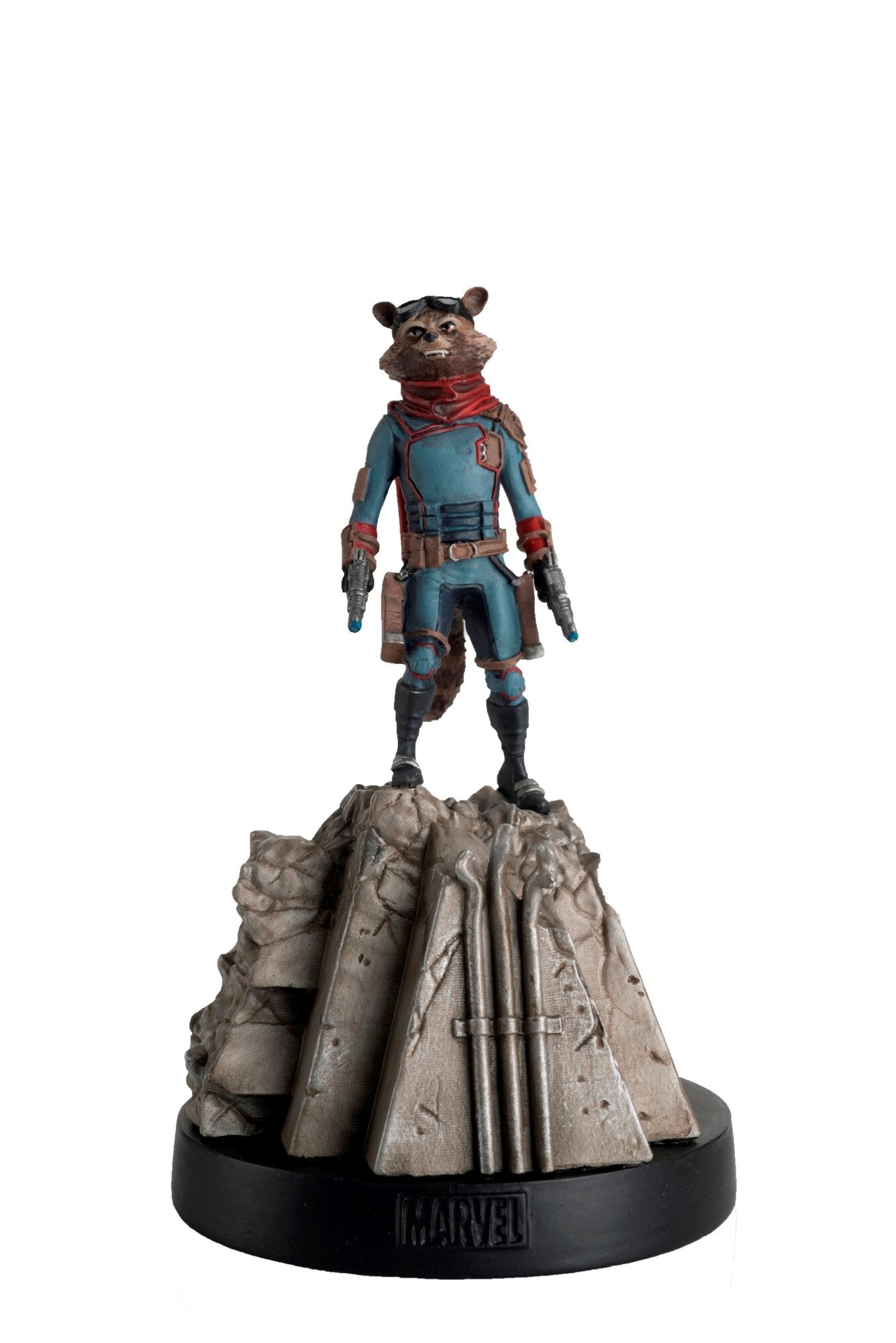 Marvel Movie 1:16 Figures - Rocket Racoon (On Bricks) 18 cm
