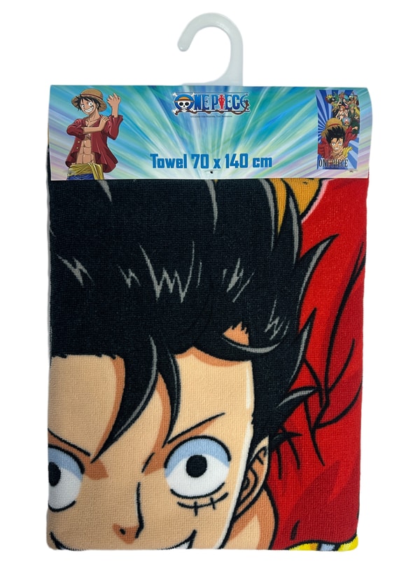 One Piece - Serviette de plage en microfibre Luffy et son équipage (140x70cm) - flash vidéo