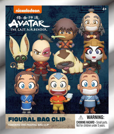 Nickelodeon - Assortiment en blind box de figurines de sac de collection Avatar, le dernier maître de l'air en mousse (Série 1) (24 pcs)