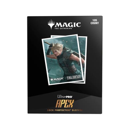 Ultra Pro - Magic: The Gathering - Universes Beyond: Final Fantasy - Sachet de 105 protèges cartes illustrés Apex Cloud Strife