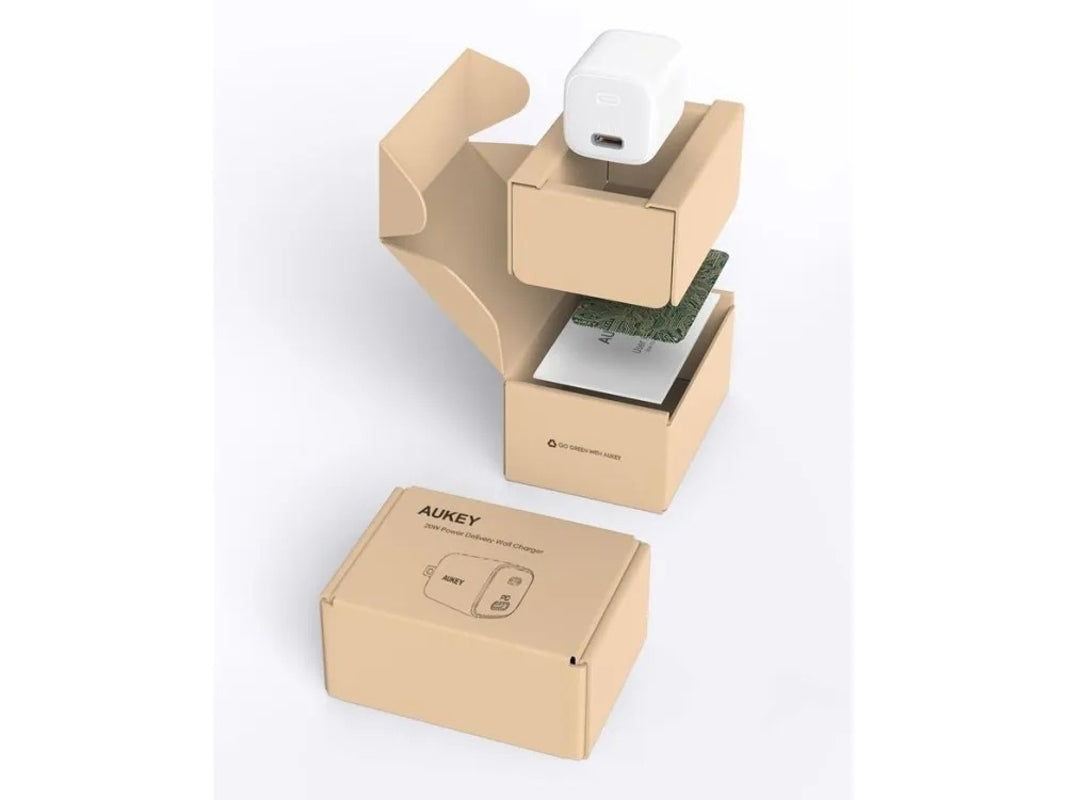 Aukey - Chargeur USB-C PD 20W PA-B1-WT Omnia Mini Blanc