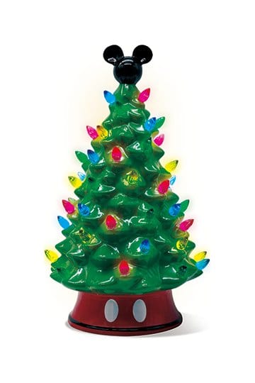 Disney Sapin de Noël en céramique avec lumières Mickey Mouse 30 cm
