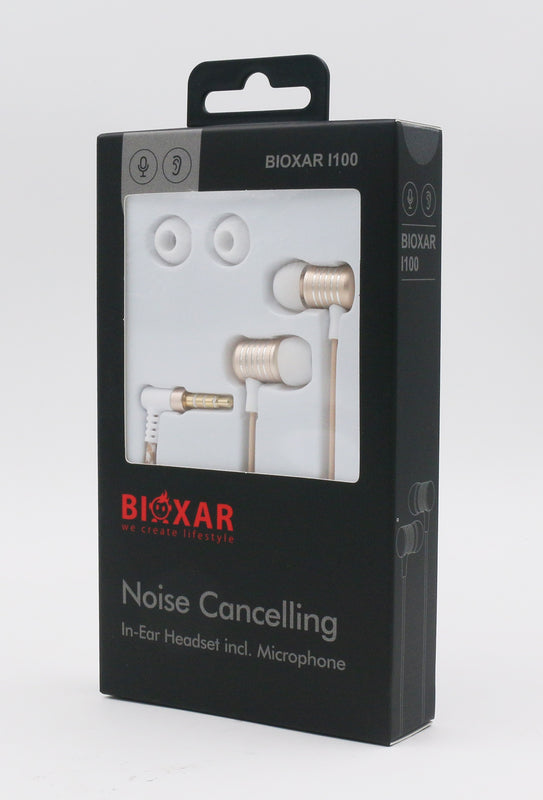 Bioxar - L100 - Écouteurs intra-auriculaires stéréo Or pour mobile