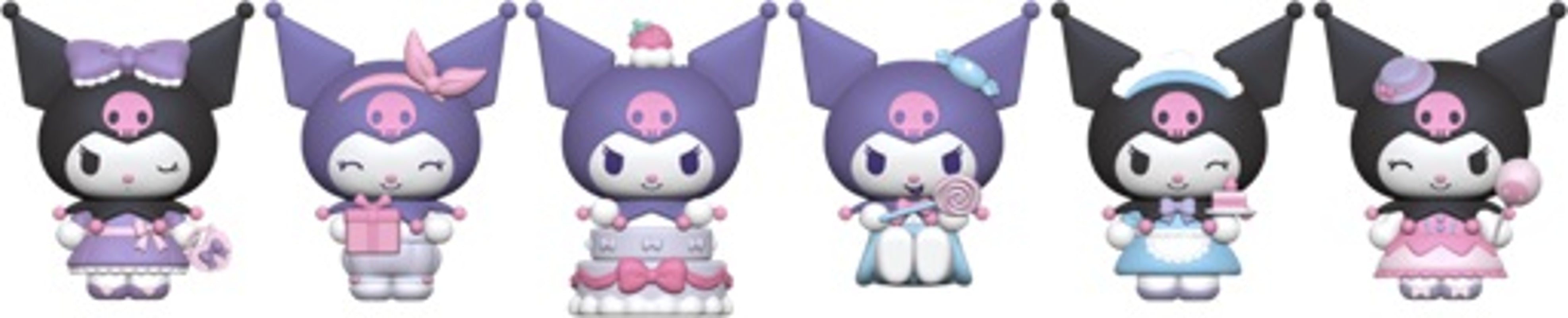YuMe - Hello Kitty and Friends - Mini-Doll Kuromi Party Series 5cm