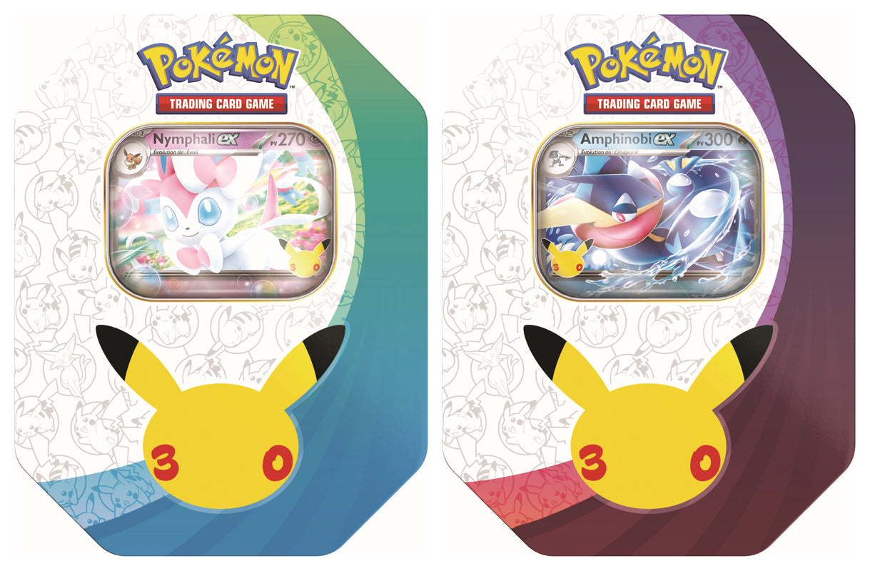 Pokémon JCC : Boîte 30e Anniversaire Nymphali-ex ou Amphinobi-ex (1x boîte aléatoire)