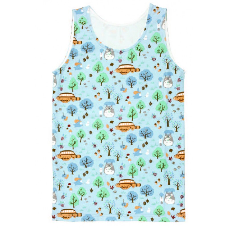 DÉBARDEUR À MOTIF TOTORO BLEU CLAIR (FEMME) - MON VOISIN TOTORO