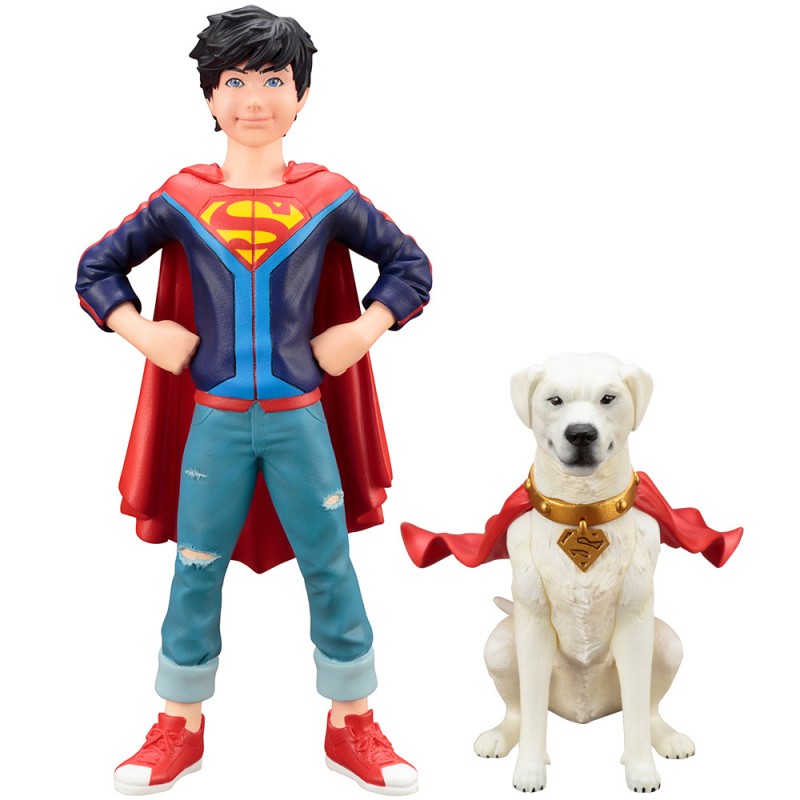 DC COMICS SUPER FILS JONATHAN KENT & KRYPTO 2 PACK ARTFX+ STATUE