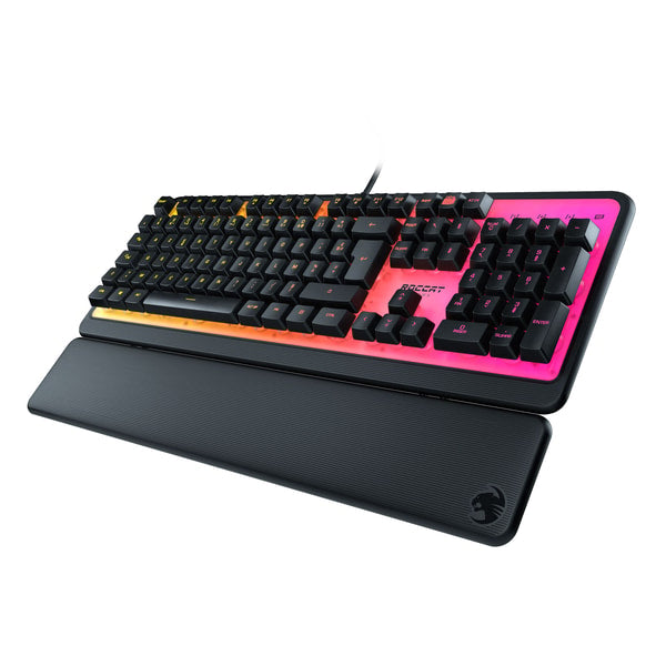 Roccat - Clavier de jeu à membrane Magma avec éclairage RGB - Disposition AZERTY française - flash vidéo