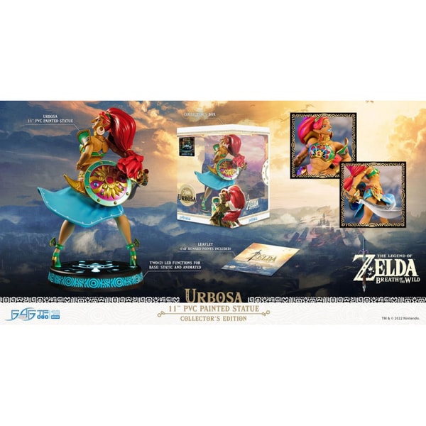 First 4 Figures - The Legend of Zelda : Breath of the Wild - Urbosa Statue Edition Collector 27cm - flash vidéo