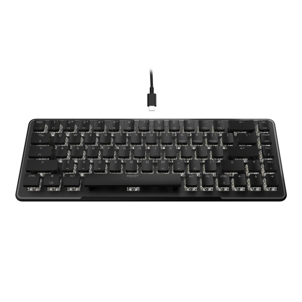 Roccat - Clavier de jeu mécanique optique Vulcan II Mini Noir avec éclairage RGB - Disposition QWERTY américaine - flash vidéo