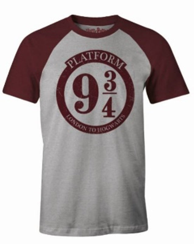 Harry Potter - T-Shirt Gris Chiné De Londres à Poudlard - S