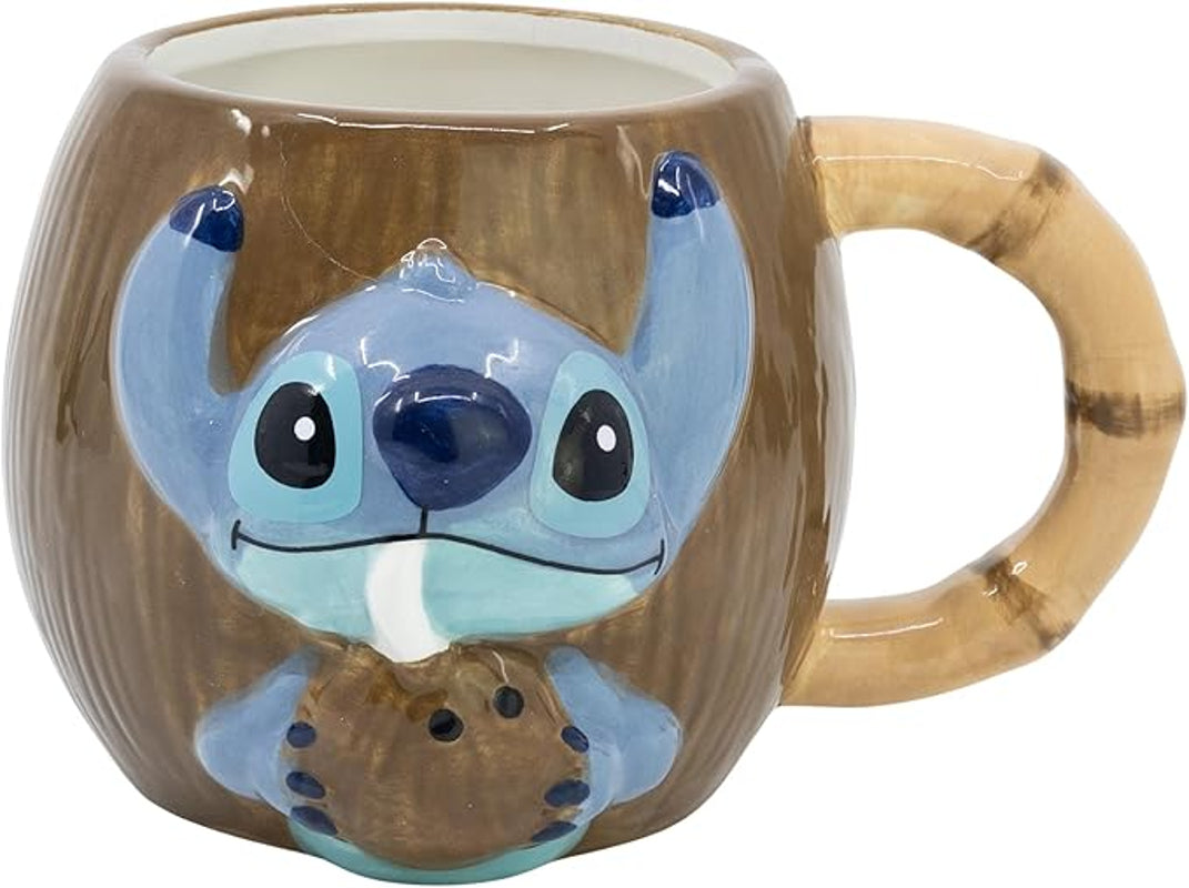 Disney - Tasse 3D en céramique Stitch Noix de Coco - 414ml