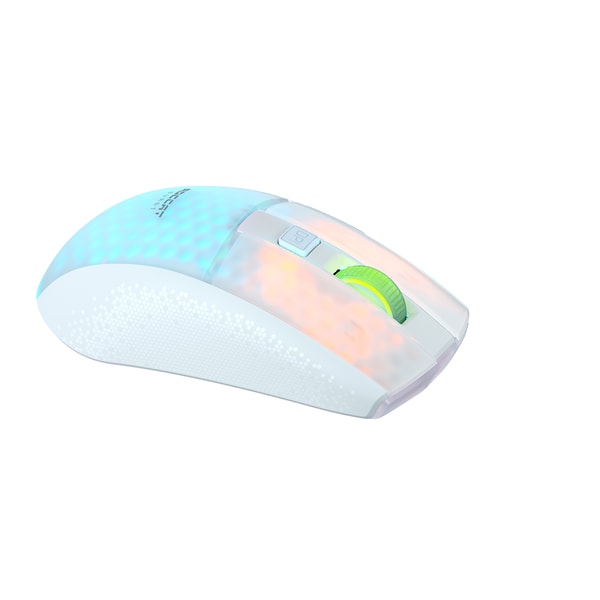 Roccat - Souris de jeu optique RGB sans-fil et légère Burst Pro Air Blanche - flash vidéo