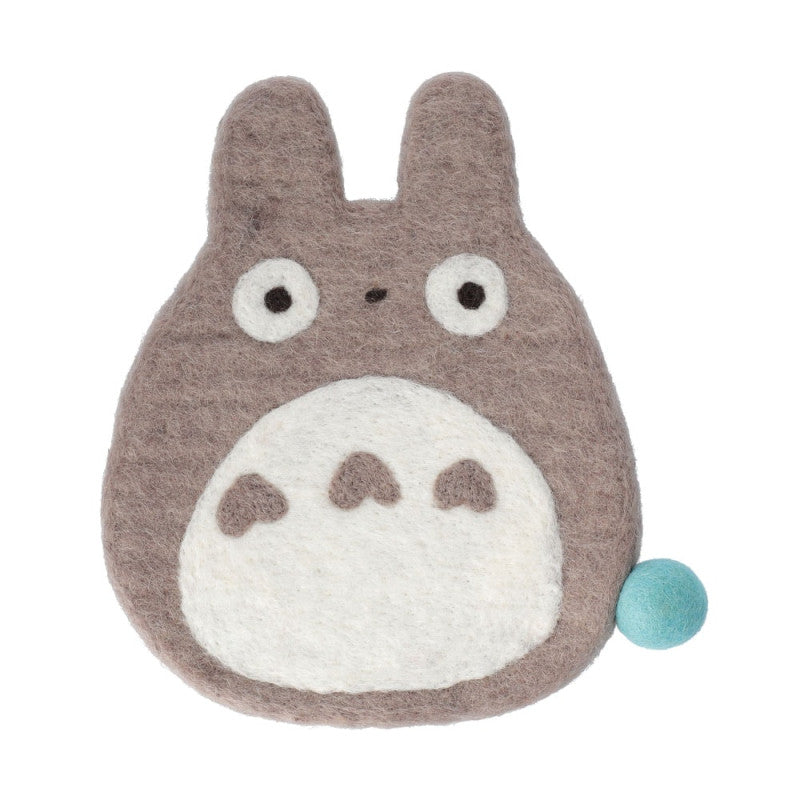 DESSOUS DE PLAT FAIT MAIN EN LAINE TOTORO GRIS - MON VOISIN TOTORO