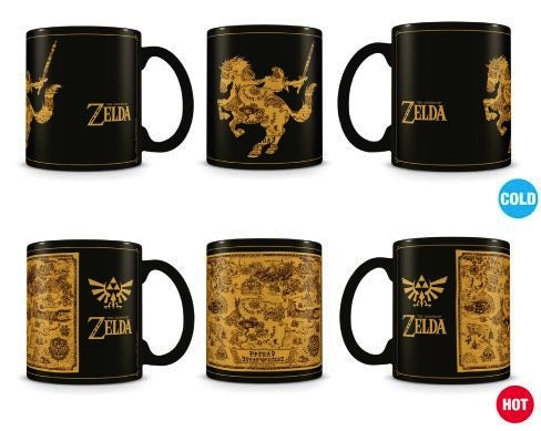 The Legend of Zelda - Map Heat Change Mug 315ml - flash vidéo