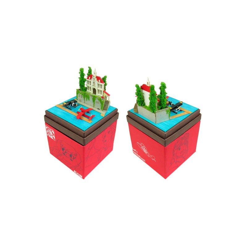 DIORAMA PAPIER ADRIANO & HYDRAVION DE CHASSE - PORCO ROSSO