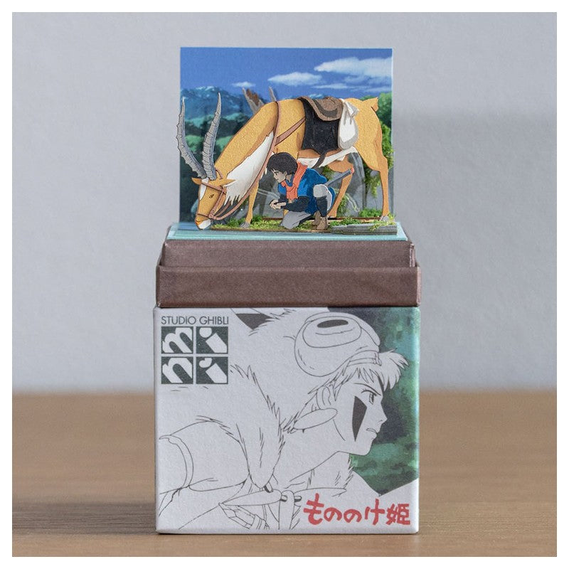 DIORAMA PAPIER ASHITAKA ET YAKURU -PRINCESSE MONONOKÉ