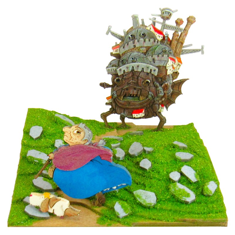 DIORAMA PAPIER CHÂTEAU DE HAURU & SOPHIE - LE CHÂTEAU AMBULANT