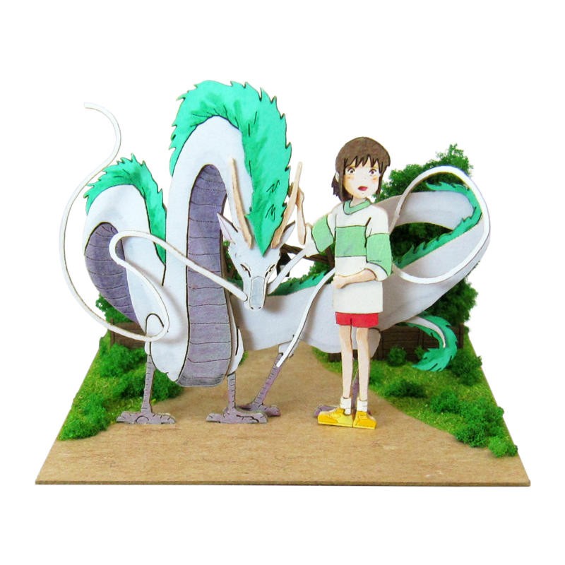 DIORAMA PAPIER HAKU DRAGON & CHIHIRO - LE VOYAGE DE CHIHIRO