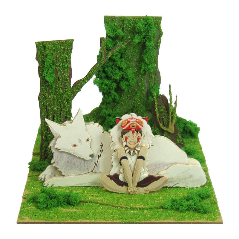 DIORAMA PAPIER SAN & LOUP MORO - PRINCESSE MONONOKÉ