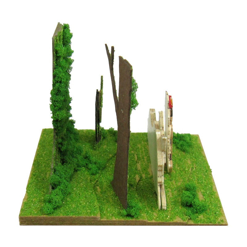 DIORAMA PAPIER SAN & LOUP MORO - PRINCESSE MONONOKÉ