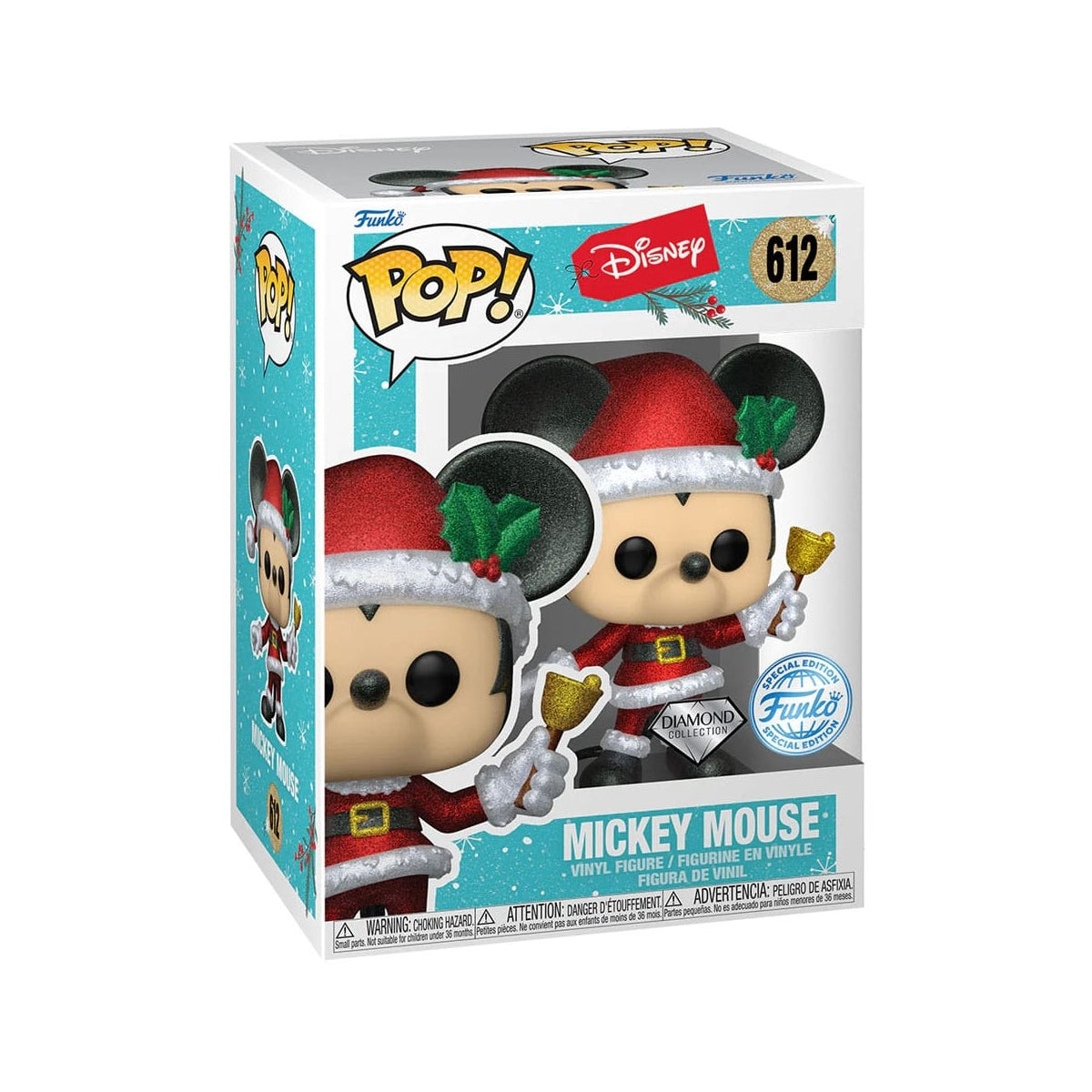 Funko Pop! Disney: Holiday - Mickey Mouse (Diamond Glitter)