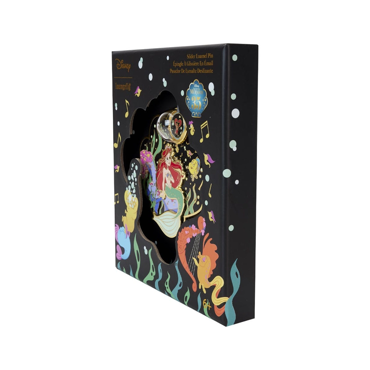Loungefly: Disney - The Little Mermaid 35th Anniversary - Life is the Bubbles 3" Collector Box Pin