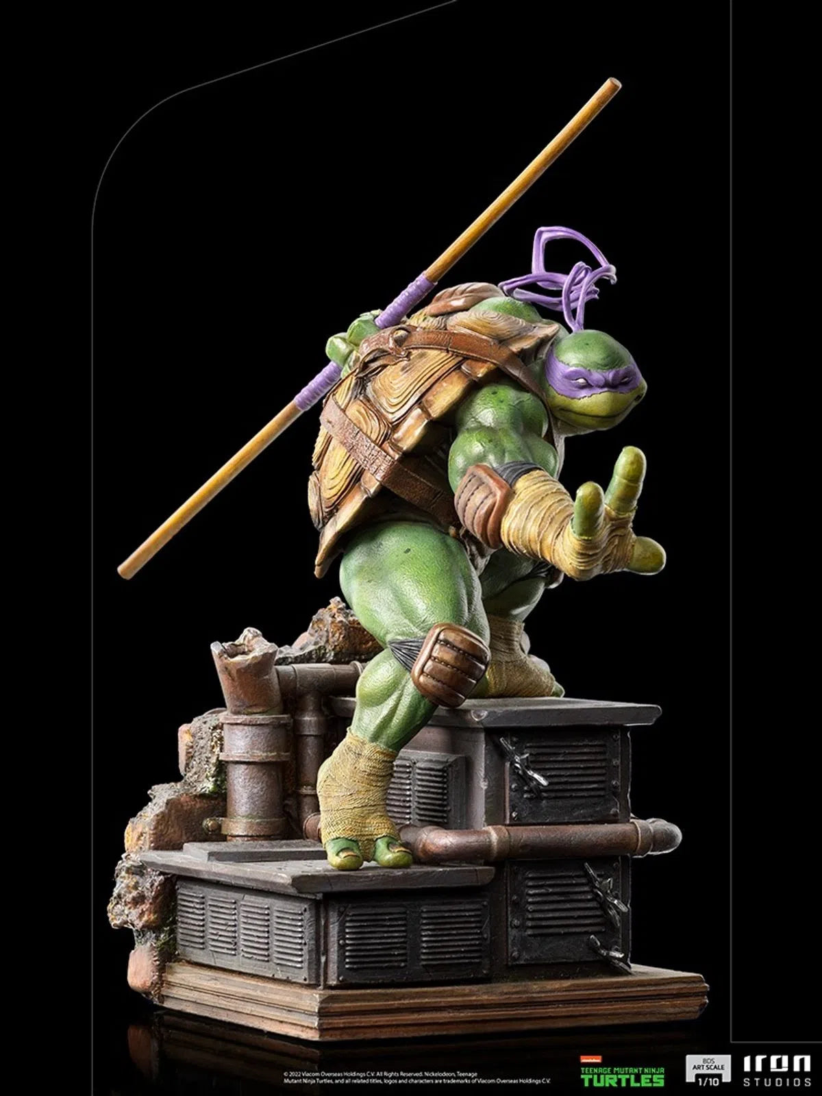 Iron Studios - BDS Arts Scale 1/10 - Teenage Mutant Ninja Turtles - Donatello Statue 24cm - flash vidéo