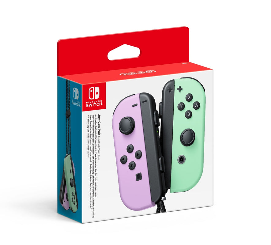 Paire de manettes Joy-Con Violet Pastel/Vert Pastel - Avec des batteries amovibles