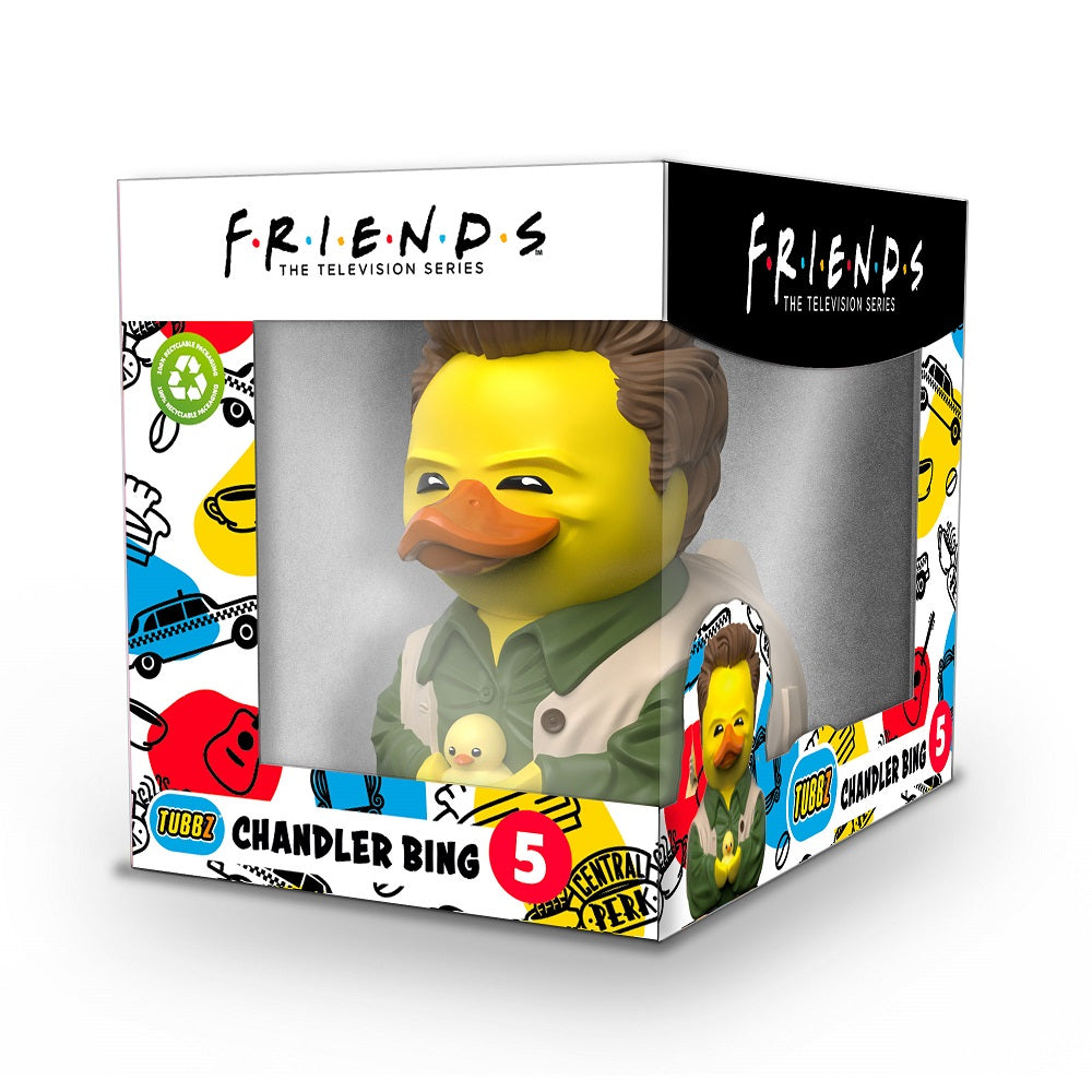 Numskull - Best of TUBBZ Boîte Canard de bain - Friends - Chandler Bing - 9cm - flash vidéo