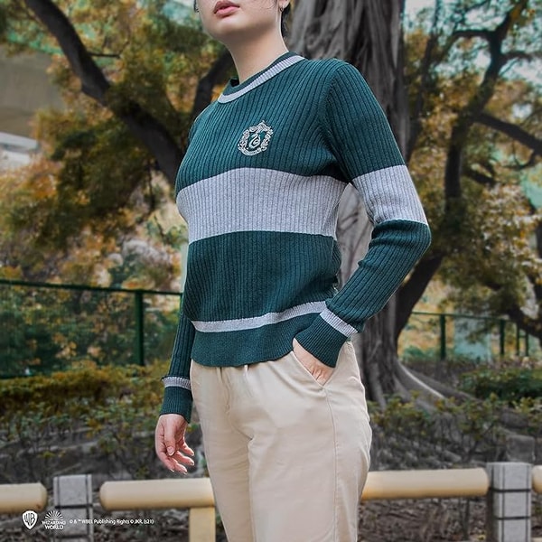 Harry Potter - Pull de Quidditch Serpentard - Taille L - flash vidéo