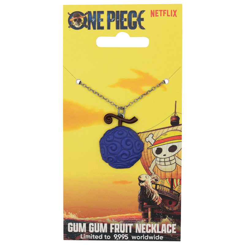 One Piece (Live Netflix) - Collier avec fermoir "Gum Gum Fruit" en Édition Limitée