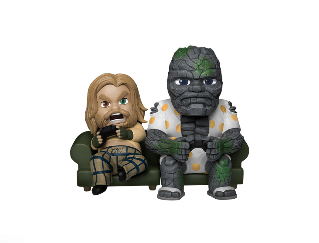 Marvel - MEA-025SP - Avengers : Endgame - Bro Thor Series - Endgame Bro Thor & Korg Game Time