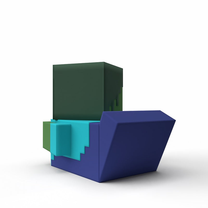 Numskull - TUBBZ Canard de bain - Minecraft - Zombie (Première Édition) - 9cm