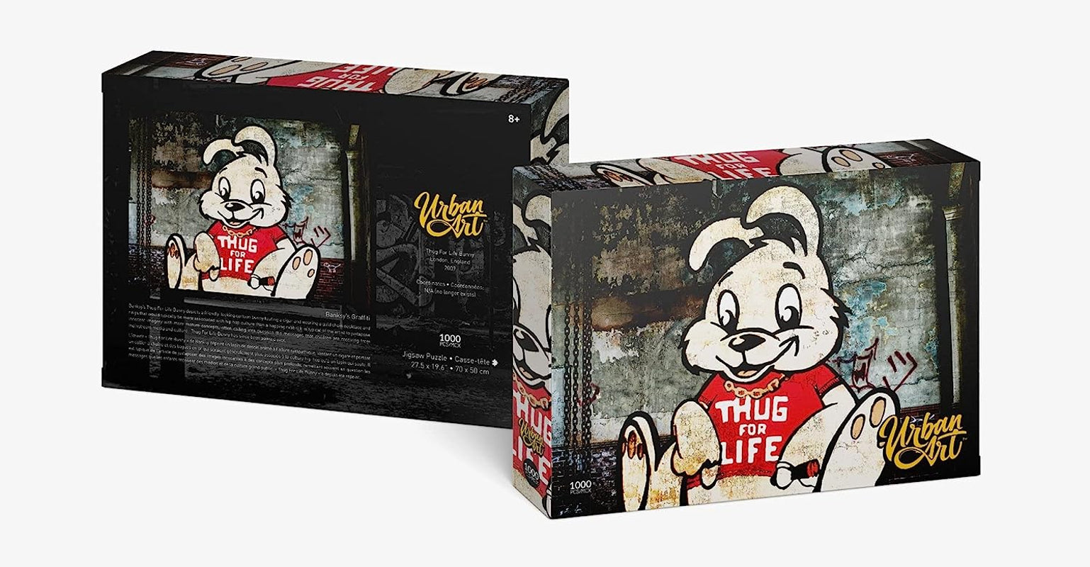 Urban Art - Puzzle lenticulaire "Thug for Life" 1000 pcs 70x50 cm